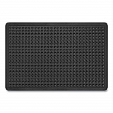 Bubble Flex Anti-Fatigue Mat, Rectangular, Black Crush-Resistant Non-Slip Surface, 24" x 36" (042023)
