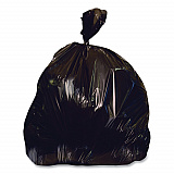 Linear Low-Density Can Liners, 65 gal, 1.5 mil, 43" x 60", Black, 100/Carton (H8660AK)
