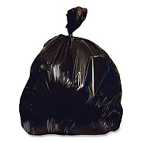 Linear Low-Density Can Liners, 65 gal, 1.5 mil, 43" x 60", Black, 100/Carton (H8660AK)