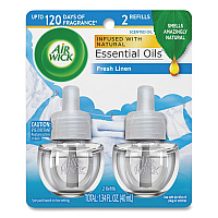 Scented Oil Refill, Fresh Linen, 0.67 oz, 2/Pack (82291PK)