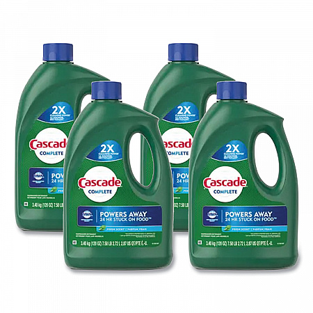Complete Gel Dishwasher Detergent, Fresh Scent, 120 oz Bottle, 4/Carton (53987)