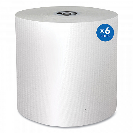 Pro Hard Roll Paper Towels with Absorbency Pockets for Scott Pro Dispenser, Gray Core Only, 1-Ply, 7.5