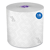 Essential High Capacity Hard Roll Towel, 1-Ply, 8" x 950 ft, White, 6 Rolls/Carton (02001)