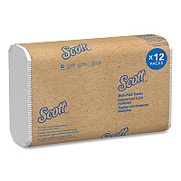 Multi-Fold Towels, Absorbency Pockets, 1-Ply, 9.2 x 9.4, White, 250 Sheets/Pack, 12 Packs/Carton (03650)