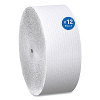 Essential Coreless JRT, Septic Safe, 1-Ply, 3.75" x 2,300 ft, White, 12 Rolls/Carton (07005)