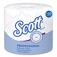 Essential Standard Roll Bathroom Tissue for Business, Septic Safe, 2-Ply, White, 550 Sheets/Roll, 20 Rolls/Carton (13607)