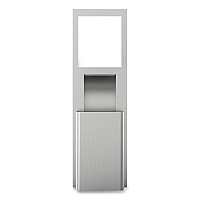 MOD Stainless Steel Recessed Wall Unit with Trash Receptacle, 11 x 4.5 x 54.5 (35370)