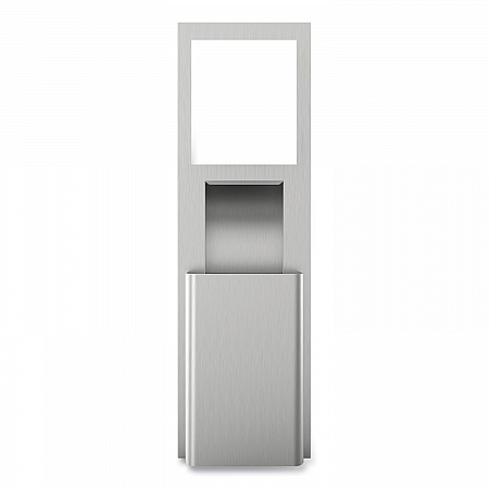 MOD Stainless Steel Recessed Wall Unit with Trash Receptacle, 11 x 4.5 x 54.5 (35370)
