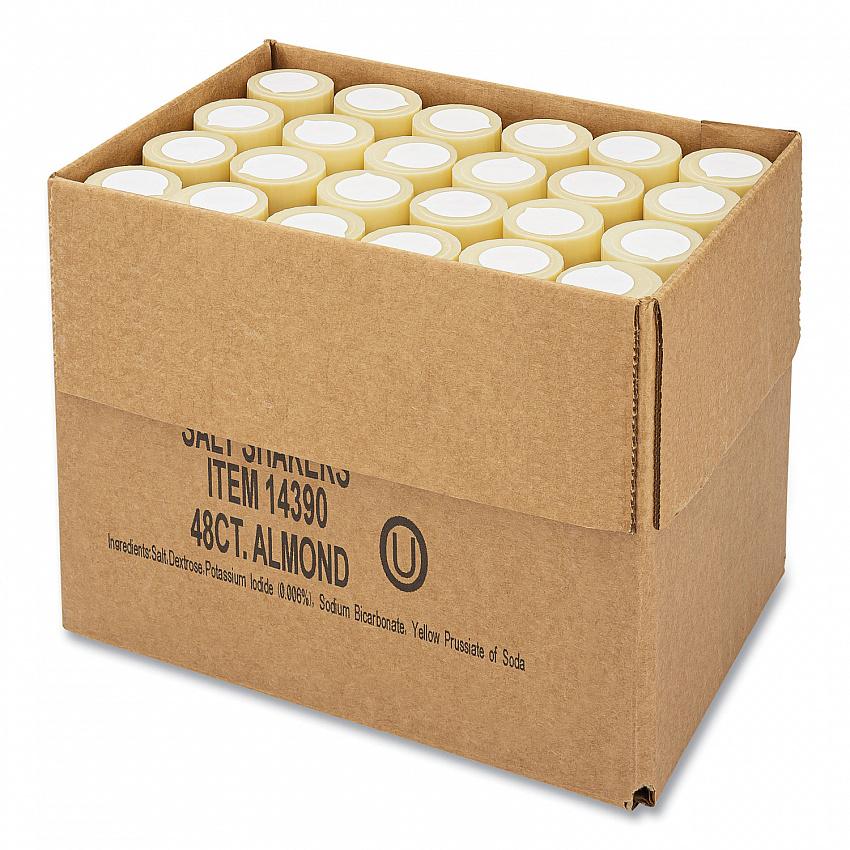 Iodized Salt Shakers, 4 oz, 48/Carton (14390)