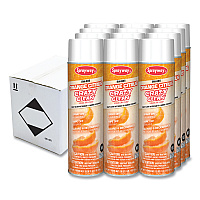 Orange Citrus Crazy Clean, Orange Scent, 19 oz Aerosol Spray, Dozen (985)