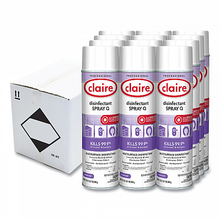 Spray Q Disinfectant. Lavender Scent, 17 oz Aerosol Spray, Dozen (1003)