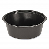 Portion Cups, 1.5 oz, Plastic, Black, 250/Sleeve, 10 Sleeves/Carton (PPC150B)