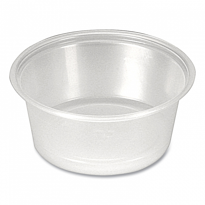 Portion Cups, 1.5 oz, Plastic, Clear, 250/Sleeve, 10 Sleeves/Carton (PPC150)