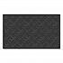 Ecomat Crosshatch Entry Mat, Rectangular, Charcoal Gray Crush-Resistant Ribbed Surface, 36