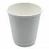 Paper Hot Cups, Double-Walled, 10 oz, White, 25/Pack (DW10HCUPPK)
