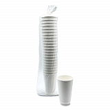 Paper Hot Cups, Double-Walled, 16 oz, White, 25/Pack (DW16HCUPPK)
