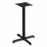 Alera Hospitality Series Single-Column Bases, 27.5" Diameter x 40.38"h, 300 lb Cap, Steel, Black (TBH423B)