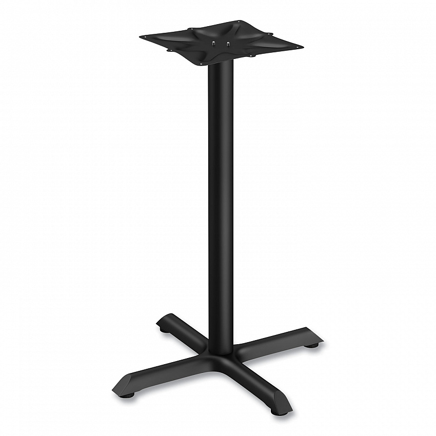 Alera Hospitality Series Single-Column Bases, 27.5" Diameter x 40.38"h, 300 lb Cap, Steel, Black (TBH423B)