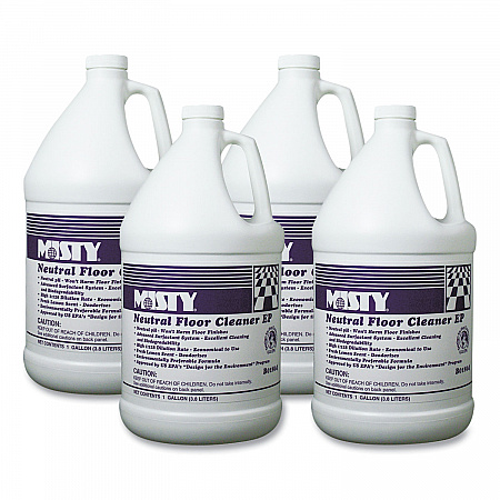Neutral Floor Cleaner EP, Lemon Scent, 1 gal Bottle, 4/Carton (1033704)