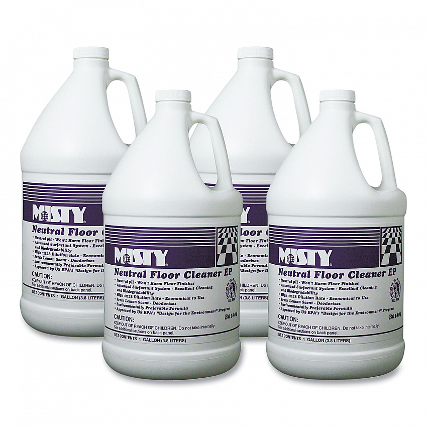 Neutral Floor Cleaner EP, Lemon Scent, 1 gal Bottle, 4/Carton (1033704)