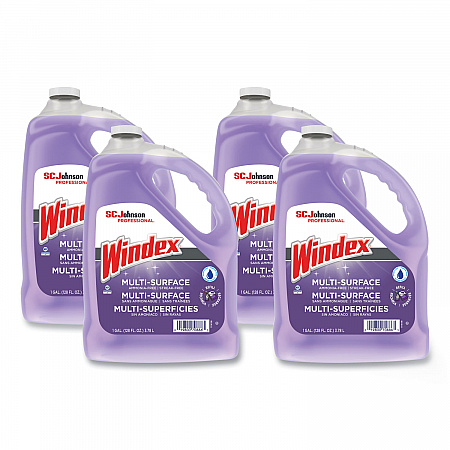 Non-Ammoniated Glass/Multi Surface Cleaner, 128 oz Bottle, 4/Carton (697262)