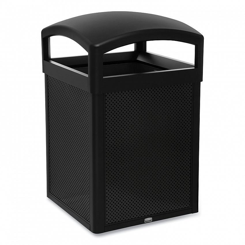 TAILOR Decorative Outdoor Waste Receptacle Frames, 41 gal, Metal, Black (2182672)