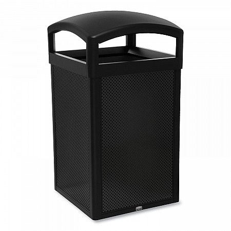TAILOR Decorative Outdoor Waste Receptacle Frames, 51 gal, Metal, Black (2182678)