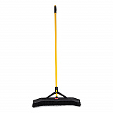 Maximizer Push-to-Center Broom, 24", Polypropylene Bristles, Yellow/Black (2186280)