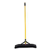 Maximizer Push-to-Center Broom, 24", Polypropylene Bristles, Yellow/Black (2186280)