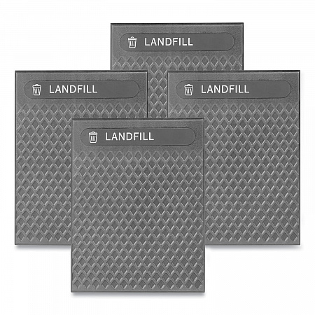 Medium Prelabeled Landfill Waste Panels for Tailor and Landmark Series Containers, 20.72