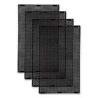 Large General Purpose Perforated Panels for Tailor and Landmark Series Containers, 20.72" x 0.5" x 34.33", Black, 4/Carton (2182676)
