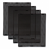 Medium General Purpose Perforated Panels for Tailor and Landmark Series Containers, 20.72" x 0.5" x 27.95", Black, 4/Carton (2182610)