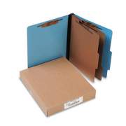 ACCO ColorLife PRESSTEX Classification Folders, 2 Dividers, Letter Size, Light Blue, 10/Box (15662)