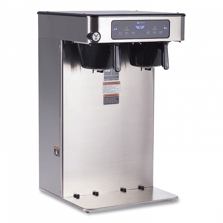 ICB Infusion Series Twin Tall Coffee Brewer, 51 Cups, Silver/Black (532000101)