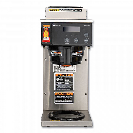 AXIOM DV-3 12-Cup Dual-Voltage Coffee Brewer with 3 Warmers, Silver/Black (387000008)