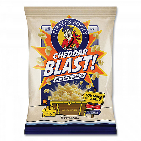 Cheddar Blast, Cheddar Cheese, 0.75 oz Bag, 16/Carton (32400002)