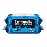 Fresh Care Flushable Cleansing Cloths, 1-Ply, 3.73 x 5.5, White, 84/Pack (35970PK)