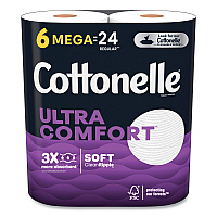 Ultra ComfortCare Toilet Paper, Soft Tissue, Septic Safe, 2-Ply, White, 284 Sheets/Roll, 6 Rolls/Pack, 36 Rolls/Carton (55707)