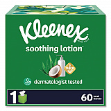 Soothing Lotion Facial Tissue, 3-Ply, White, 60 Sheets/Box, 27 Boxes/Carton (54271)