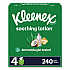Soothing Lotion Facial Tissue, 3-Ply, White, 60 Sheets/Box, 4 Boxes/Pack, 8 Packs/Carton (54289)