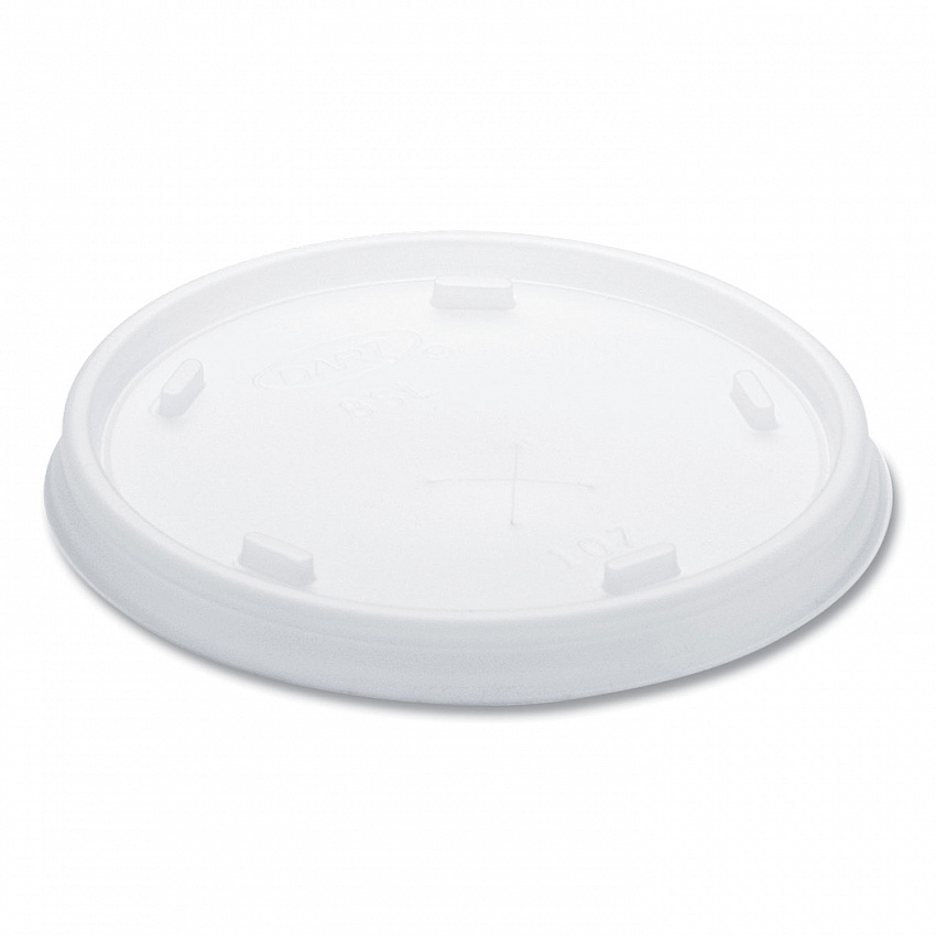 Plastic Cold Cup Lids, Fits 8 oz to 9 oz Cold Cups, Translucent, 100/Pack, 10 Packs/Carton (8SL)