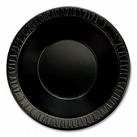 Quiet Classic Laminated Foam Dinnerware, Bowl, 12 oz, Black, 1,000/Carton (12BWBQR)