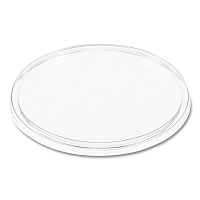 Plastic Lids for Foam Cups, Bowls and Containers, Flat, Not Vented, Fits 6 oz to 32 oz, Clear, 100/Sleeve, 10 Sleeves/Carton (20CLR)