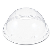 Cappuccino Dome Sipper Lids, Fits 30 oz to 32 oz Hot Cups, Plastic, Clear, 50/Pack, 20 Packs/Carton (20LCDH)
