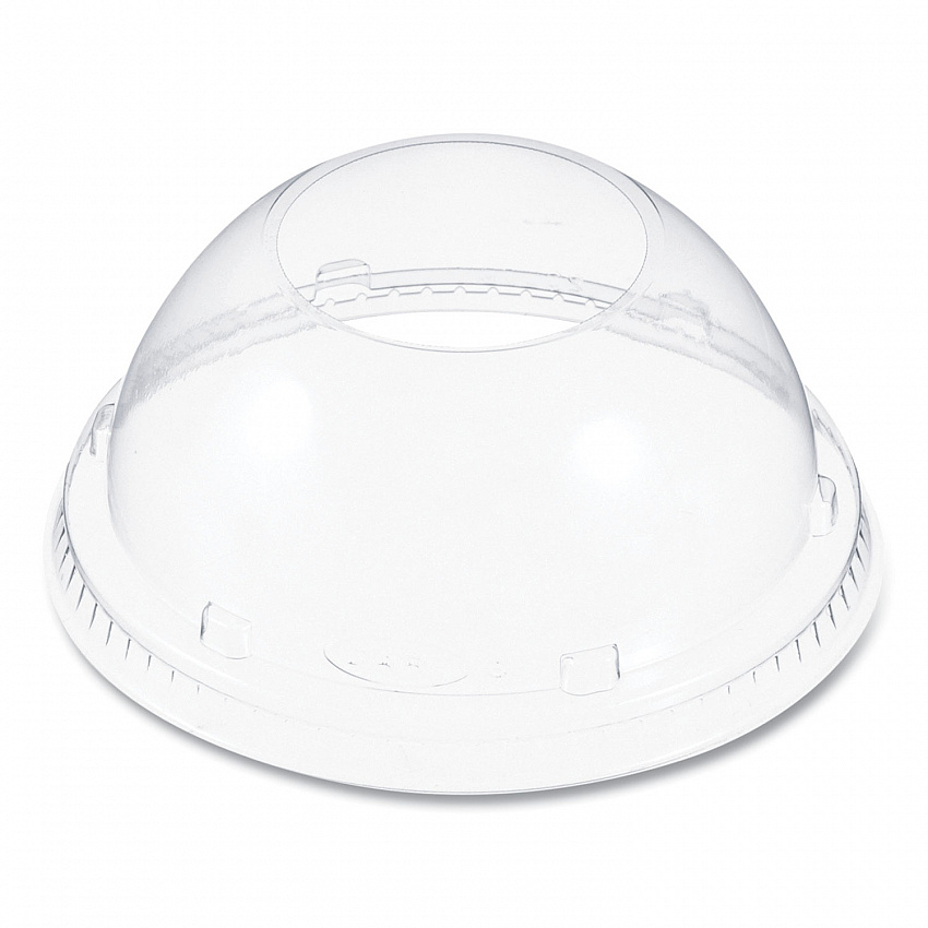 Cappuccino Dome Sipper Lids, Fits 30 oz to 32 oz Hot Cups, Plastic, Clear, 50/Pack, 20 Packs/Carton (20LCDH)
