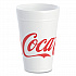 Coca-Cola Foam Cups, 32 oz, White/Red, 25/Bag, 20 Bags/Carton (32TJ32C)