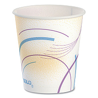 Paper Water Cups, ProPlanet Seal, 5 oz, Meridian Design, 100/Sleeve, 25 Sleeves/Carton (52MD)