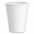 Single-Sided Poly Paper Hot Cups, 6 oz, White, 50/Pack, 20 Packs/Carton (376W)