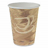 Mistique Polycoated Hot Paper Cups, 12 oz, Brown, 50/Sleeve, 20 Sleeves/Carton (412MSN)