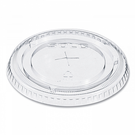 Straw-Slot Cold Cup Lids, Fits 9 oz to 20 oz Cold Cups, Plastic, Clear, 100/Sleeve, 10 Sleeves/Carton (662TSCT)
